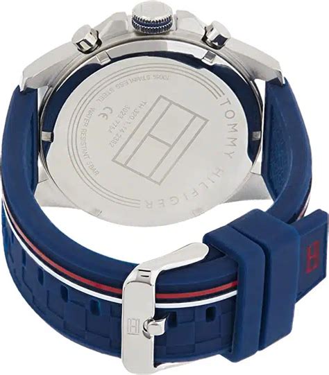 Tommy Hilfiger Decker Blue Dial Blue Rubber Strap Men Watch Model