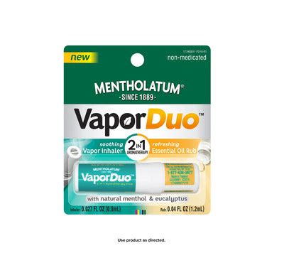 Announcing Mentholatum® VaporDuo™ and Mentholatum® Greaseless Cough And ...