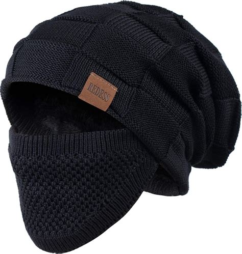 REDESS Beanie Hat for Men and Women Winter Warm Hats Knit Slouchy Thick ...