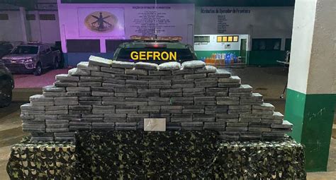 Gefron apreende carga de cocaína avaliada em mais de R 4 milhões