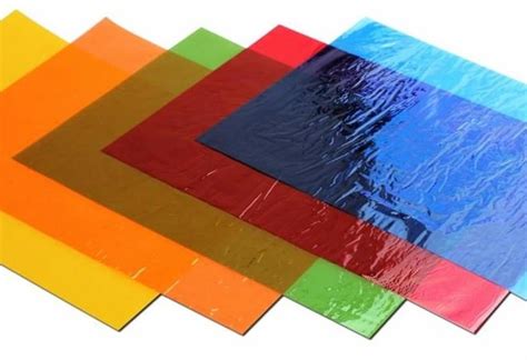 48 Mixed Colour A4 Cellophane Sheets Colourfast Acid Free Tint Wrap