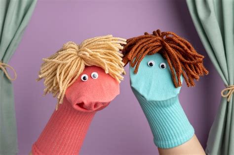 Free Photo | Adorable hand puppet show for kids