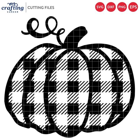 Buffalo Plaid Pumpkin Svg Fall Svg Files For Cricut T Shirt Etsy