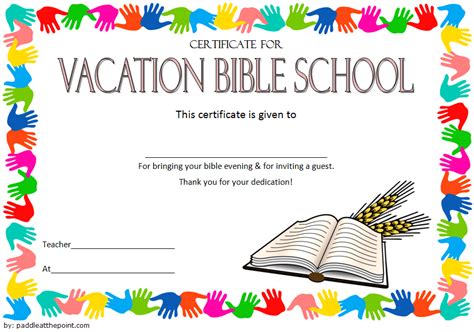 Free Printable Vbs Certificates Whether You Are Still Having Vbs In