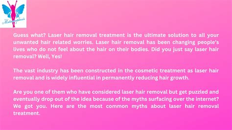 Ppt Most Common Myth About Laser Hair Removal Treatment Powerpoint