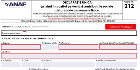 Declarația unică 2024 publicată de ANAF Ce salariu minim se ia în