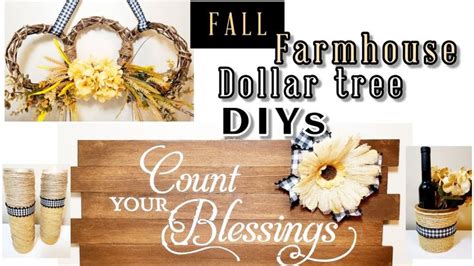 Fall Dollar Tree Diys Farmhouse Decorations Ideas Dollar Tree