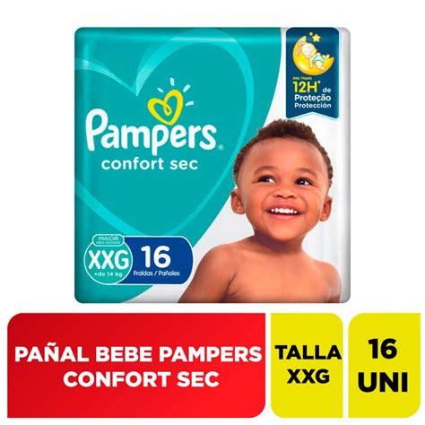 PaÑal Bebe Pampers Confort Sec Xxg16u Comercialeliascl