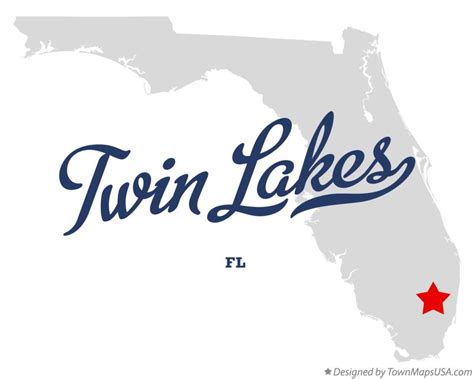 Map Of Twin Lakes Fl Florida