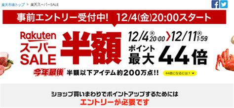 楽天市場、本日から最大44％還元「楽天スーパーsale」！ 半額以下の商品も Bcn＋r