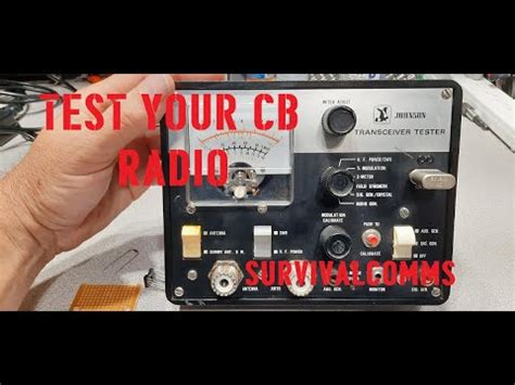 Cb Radio Test Equipment Johnson Transceiver Tester Youtube