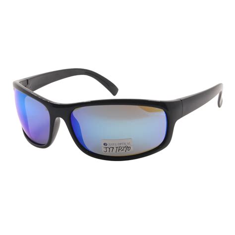 Unbreakable Blue Mirrored Polarized Sunglasses with UV400 for Men - Jiayu