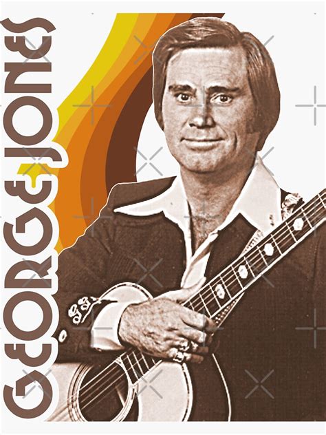 George Jones Is What He Is Retro Fanart Tribute Sticker For Sale By