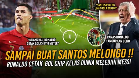 SANTOS SUDAH GILA GOL CHIP RONALDO CR7 Panas Hancurkan Ceko DI UEFA