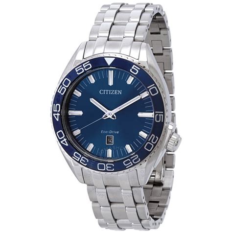 Citizen Carson Eco Drive Blue Dial Mens Watch Aw1770 53l Watches Carson Jomashop