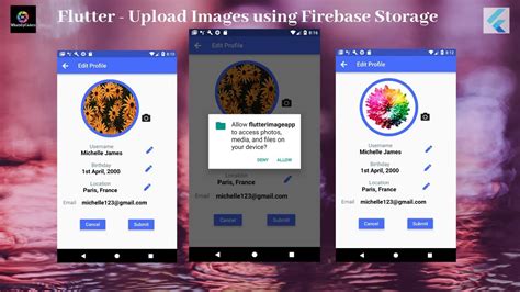 Flutter Tutorial Upload Images Using Firebase Storage Youtube