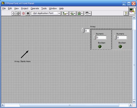 front panel objects move   rearrange  block diagram