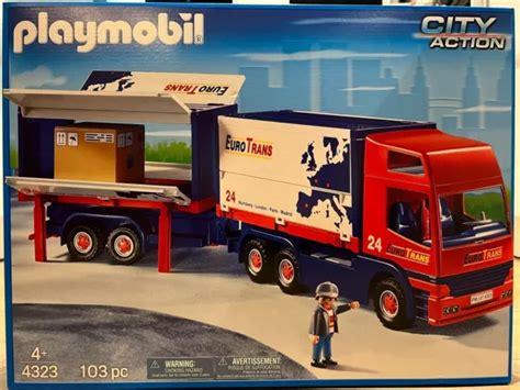 PLAYMOBIL HAFEN LKW 4323 City Action Cargo Set NEU OVP 69 97