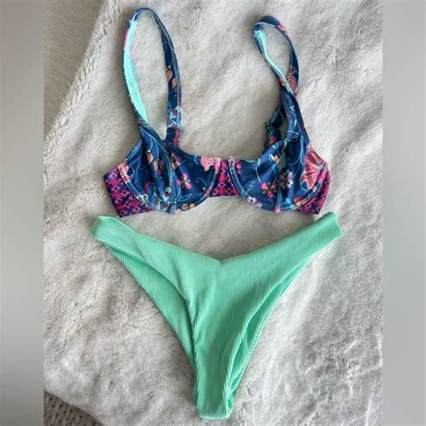 Kulani Kinis Swim Kulani Kinis Bikini Top And Bottom Set Poshmark