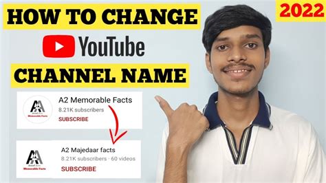 How To Change Youtube Channel Name Youtube Channel Ka Name Kaise