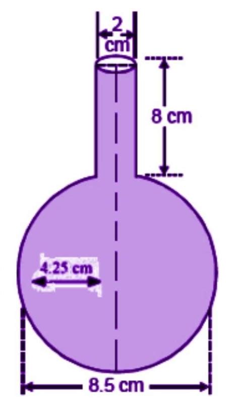 A Spherical Glass Vessel Has A Cylindrical Neck Cm Long Cm In