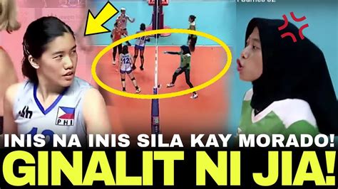 Jia Morado De Guzman GINALIT Ang INDONASIAN Mga Players INIS Na INIS