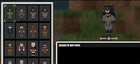 DC Universe - Skin Pack Skins Minecraft Bedrock