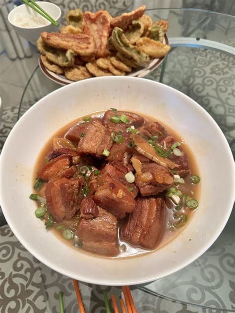 Kakuni Japanese Braised Pork And Tempura By Me R Foodporn