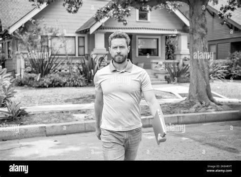 Mature Male Real Estate Agent Black And White Stock Photos Images Alamy