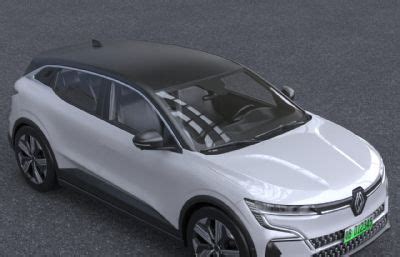 2024款雷诺Megane E Tech纯电动汽车 汽车模型下载 摩尔网CGMOL