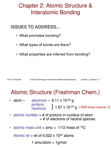 Atomic Structure & Bonding | PDF | Chemical Bond | Ionic Bonding