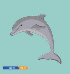 Standing Dolphin Royalty Free Vector Image VectorStock