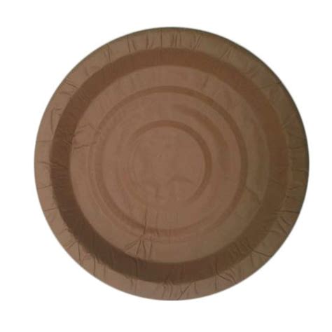 Brown Plain 8 Inch Sunmica Paper Plate For Event And Party Supplies