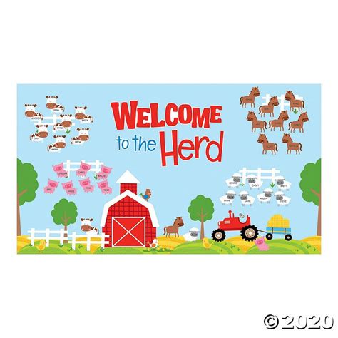 Welcome To The Farm Bulletin Board Set 65 Pc Oriental Trading