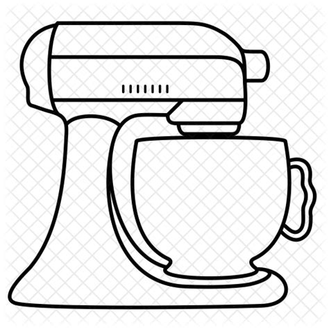 How To Draw A Stand Mixer At Lawrence June Blog