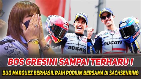 Paddock Gresini Pestaporaduo Marquez Borong Podium Di Sachsenring