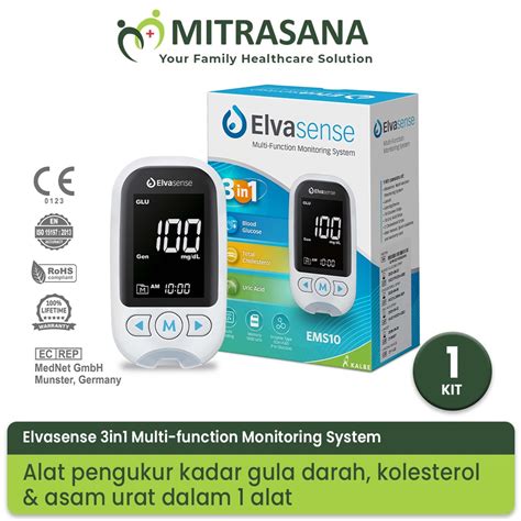 Jual Alat Cek In Elvasense Gula Darah Kolesterol Asam Urat