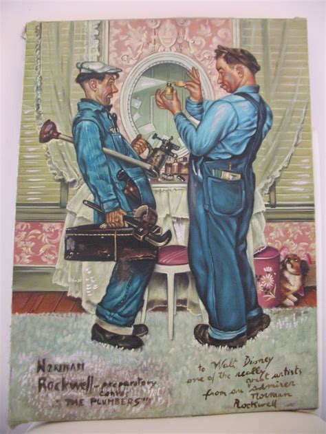 The Plumbers To Walt Disney Norman Rockwell Prints Norman Rockwell