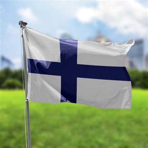 Mapa De La Bandera De Finlandia