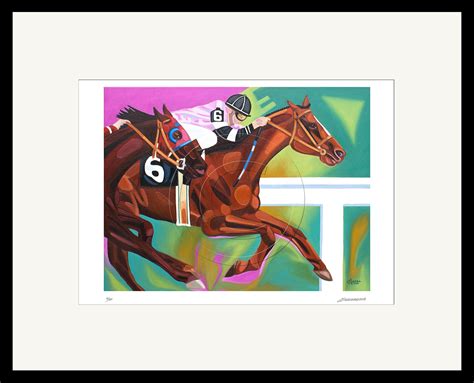 Triple Crown Winner Affirmed And Alydar Painting Signed Etsy Equine