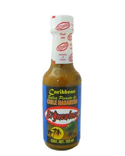 El Yucateco Caribbean Habanero Hot Sauce 120ml Hot Sauce Shop Pepe S Mexican