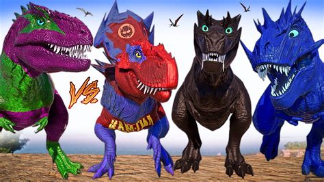 Superman Big Spinosaurus And Sharkzilla Vs Carnotaurus T Rex Dinosaurs