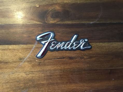 Fender Amp Logo Chrome Reverb