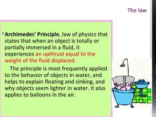 Archimedes principle | PPT