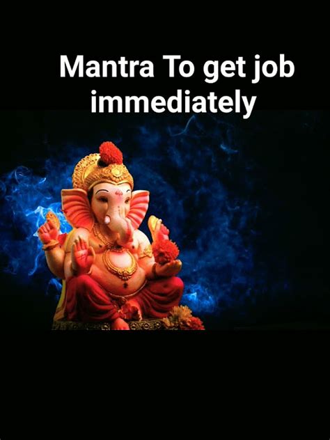 Most Powerful God Ganesh Mantra To Get The Job Immediately Viralvideos Trending Vairal Youtube