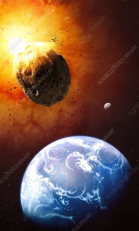 Deflecting A Near Earth Asteroid Stock Image F0117625 Science