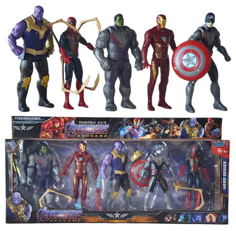 Avengers Figurki Thanos Spiderman Iron Man Hulk Allegro Pl