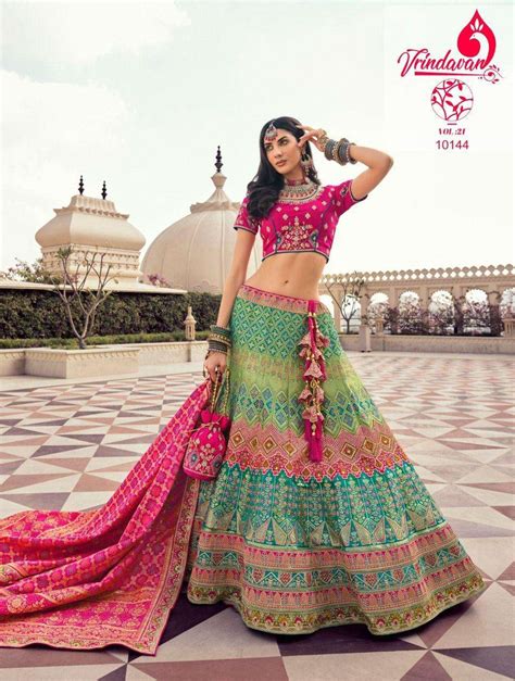 Royal Designer Vrindavan Vol Designer Banarasi Silk Lehenga Choli