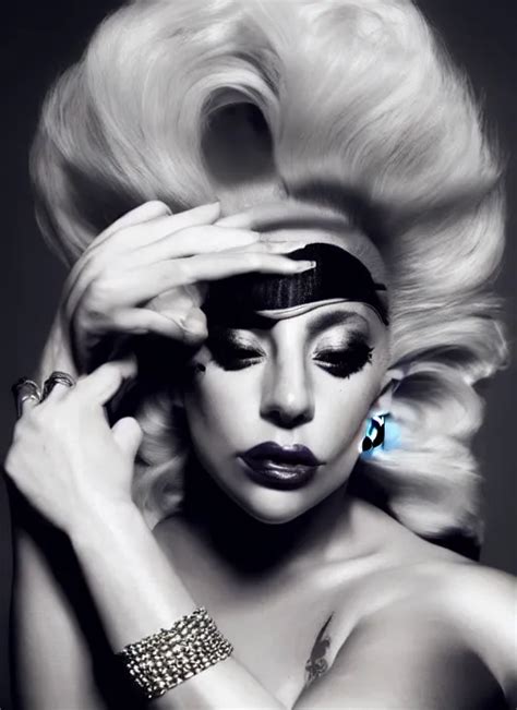 Lady Gaga Photoshoot By Nick Knight Editorial Studio Stable Diffusion