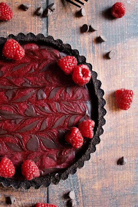 Dark Chocolate Raspberry Tart — Poetry And Pies Chocolate And Raspberry Tart Chocolate Tarts